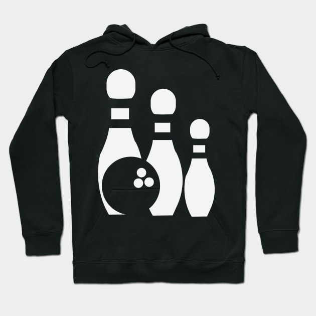 Bowling Icon Hoodie by Foxxy Merch